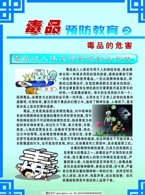 筑牢禁毒防线，守护健康人生——禁毒教育图文展板